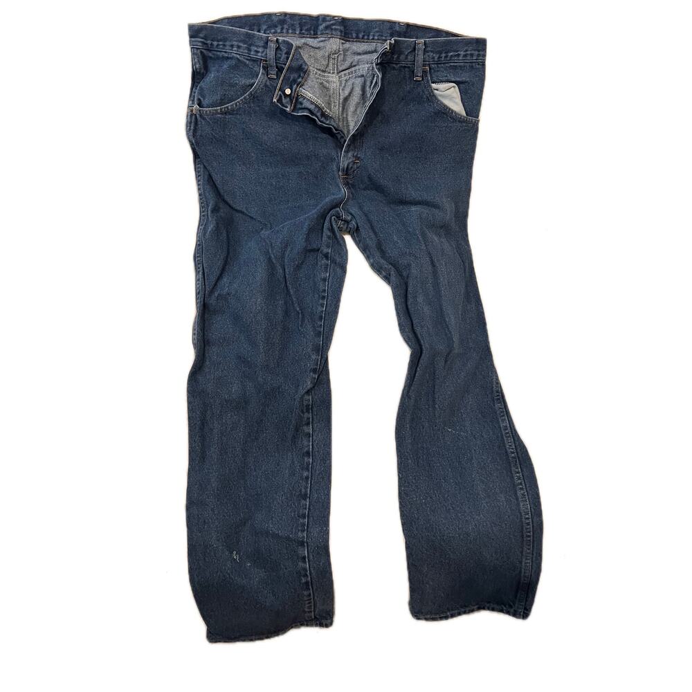 Rustler Blue Straight Leg Jeans Mens 38x32